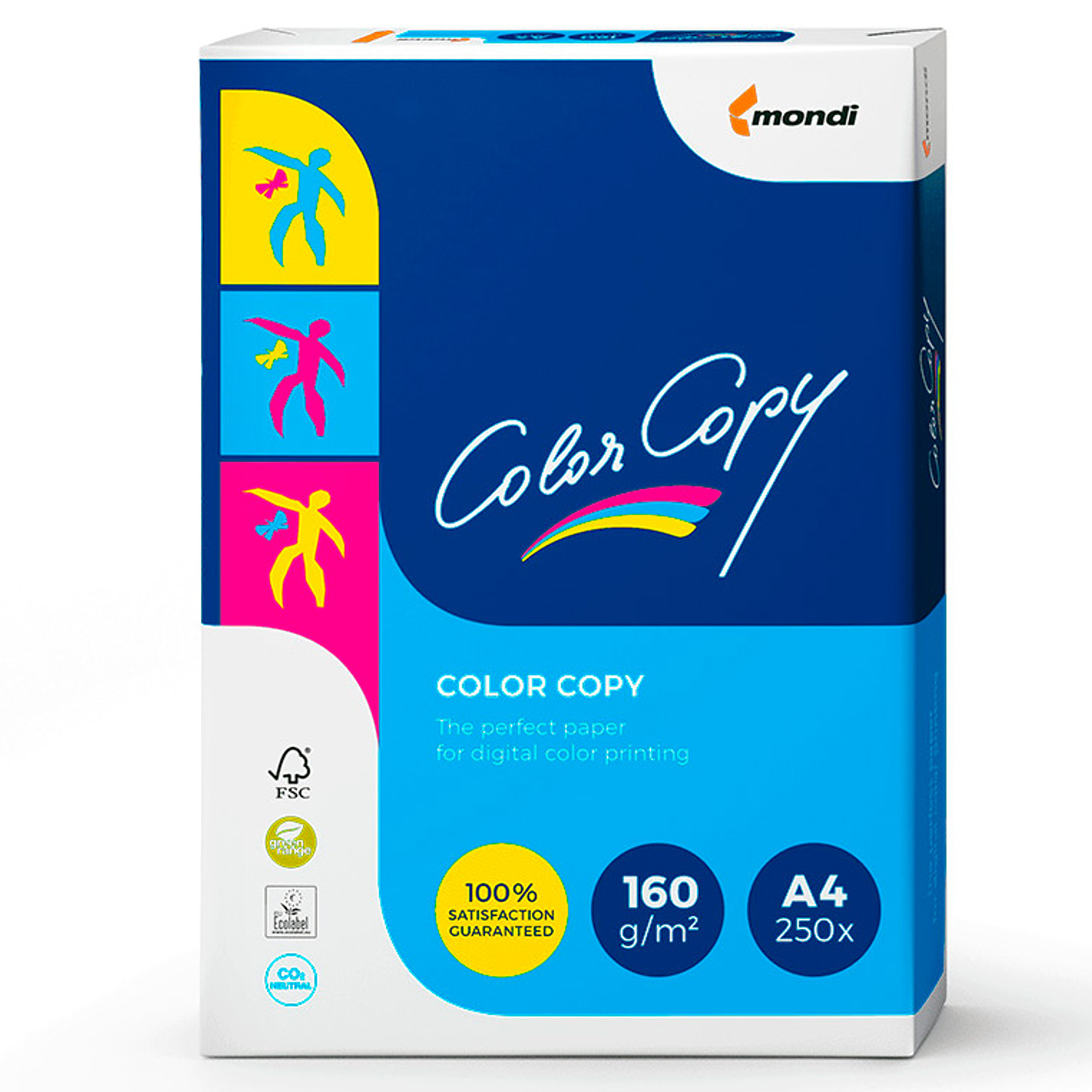 Papel color copy brilhante din a4 250 folhas 160 gr 2