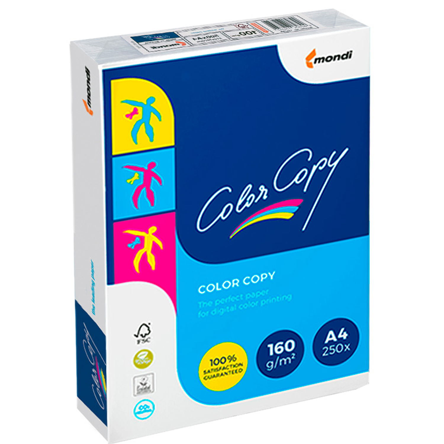 Papel color copy brilhante din a4 250 folhas 160 gr 3