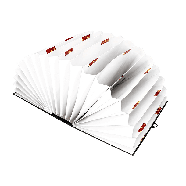 Pasta liderpapel com fole a-z com 20 divisorias folio preto 5