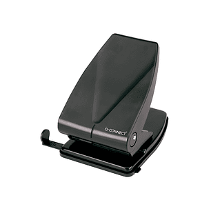 Furador q-connect preto capacidade 35 folhas