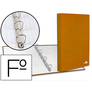 Capa liderpapel paper coat 4 aneis 25 mm frosty laranja