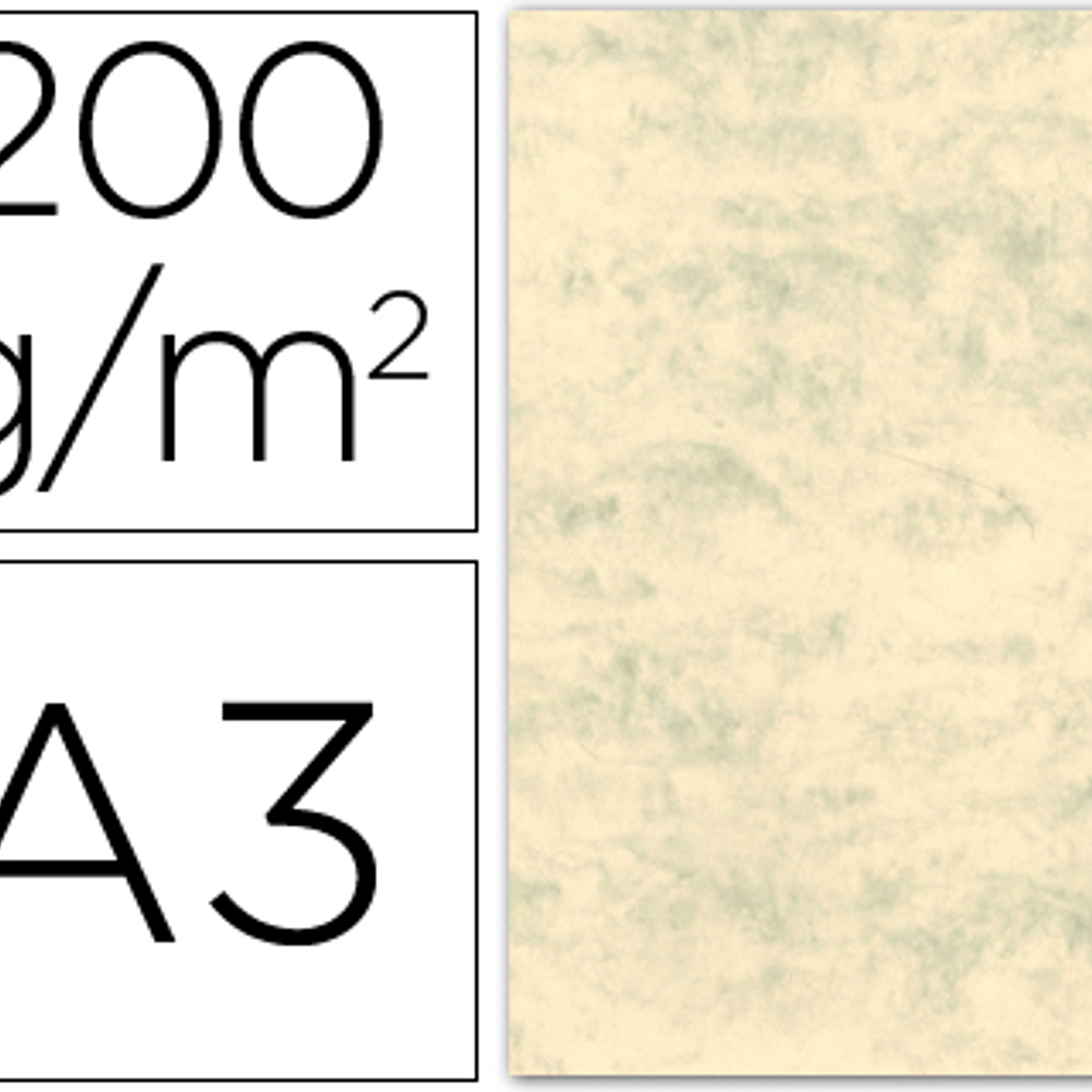 Cartolina marmoreada 200 gr pack 100 folhas din a3 cinza 1