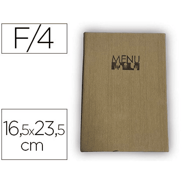 Porta menus liderpapel 16,5 x 23,5 cm com 4 bolsas 1