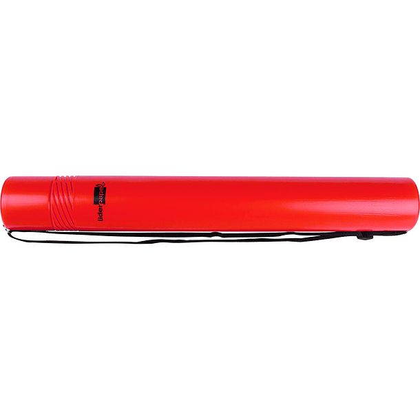 Tubo porta desenhos extensivel 80 cm vermelho 3