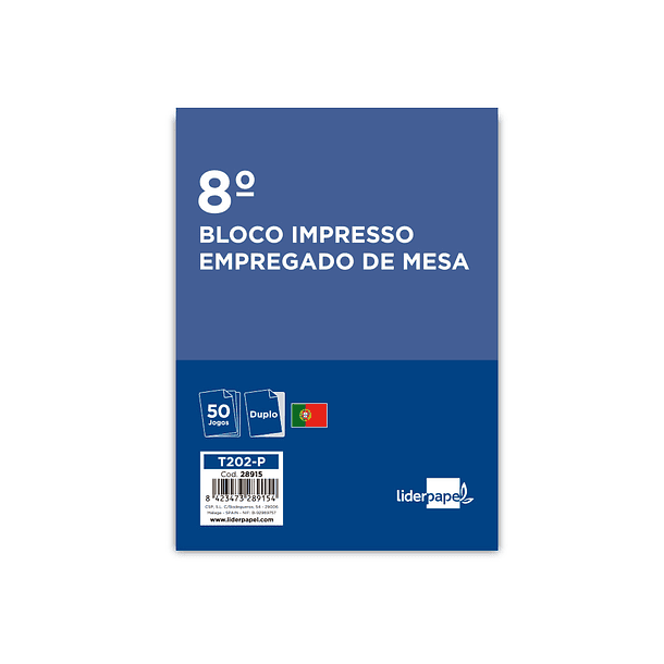 Bloco empregado de mesa duplicado 105x155 mm 2