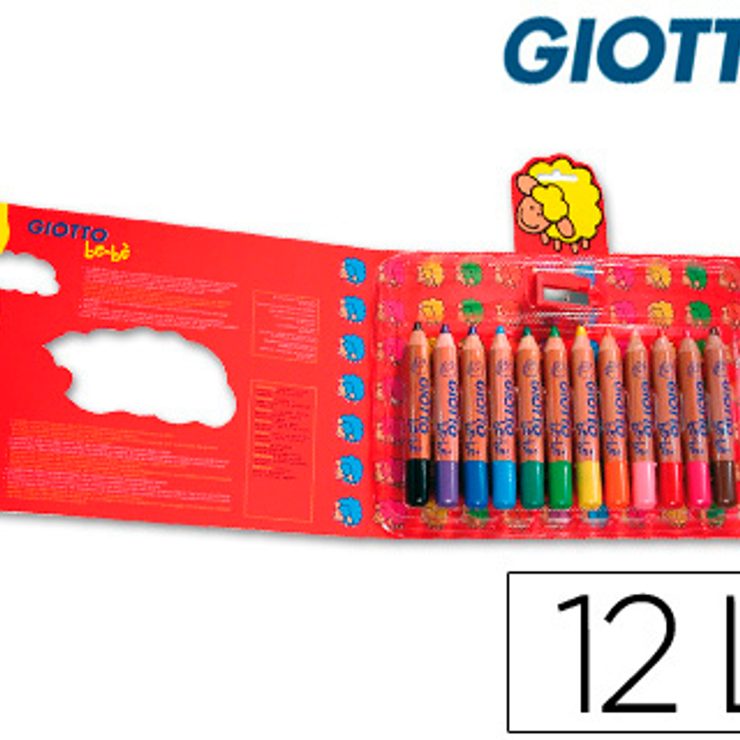 Lapis de cor giotto bebe 12 unidades 1