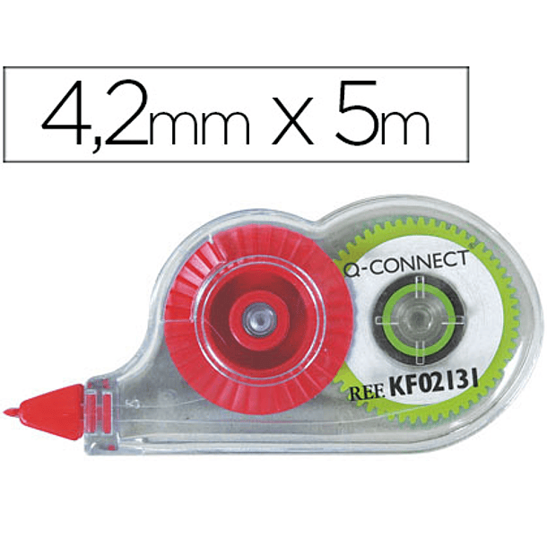 Corretor fita branca q-connect 4,2 mm x 5 mt em blister 1