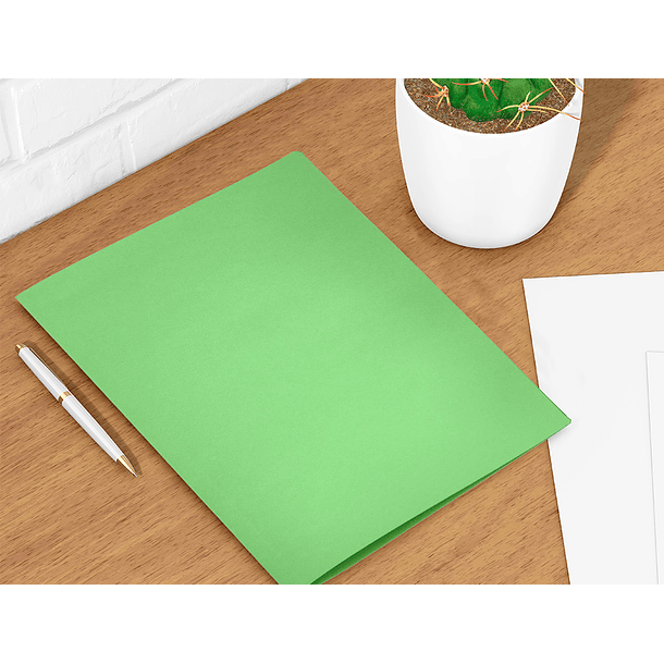 Classificador liderpapel em cartolina de 180 grs, folio, verde intenso 9