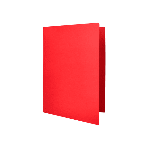 Classificador liderpapel em cartolina de 180 grs, folio, vermelho intenso 3