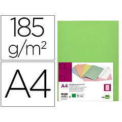 Classificador liderpapel em cartolina de 180 gr din a4 verde intenso