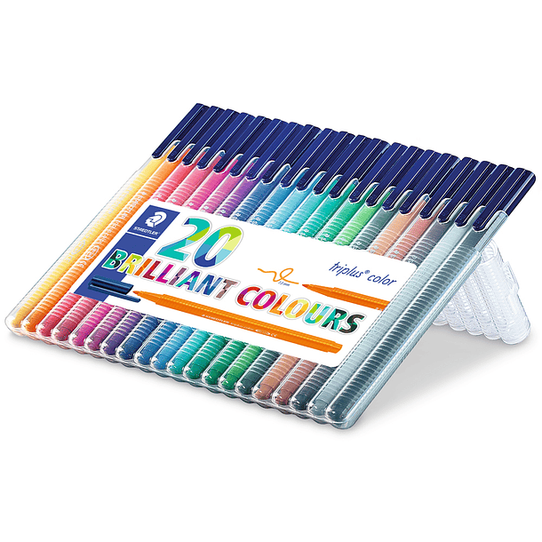 Marcador staedtler triplus 20 unidades 2