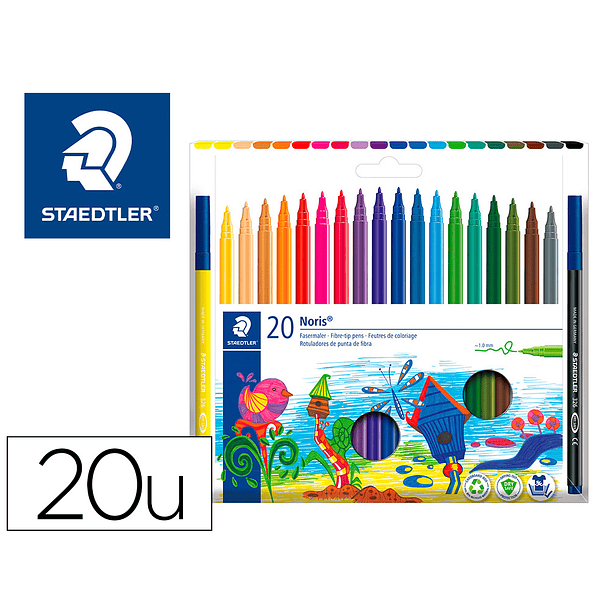 Marcador staedtler noris club 20 unidades 1