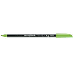 Marcador edding 1200 ponta de fibra redonda traco 1 mm n.64 verde neon