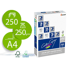 Papel color copy glossy pack 250 folhas 250 gr din a4