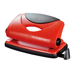 Furador q-connect capacidade 10 folhas vermelho