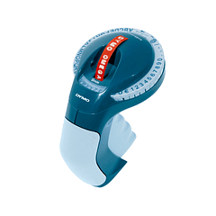 Etiquetadora dymo omega de 9 mm utiliza todas as fitas 3d de 9mm largura x 2 e 3m comprimento cor azul