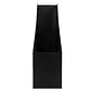 Porta revistas q-connect metalico preto 77x286x250 mm - Miniatura 2