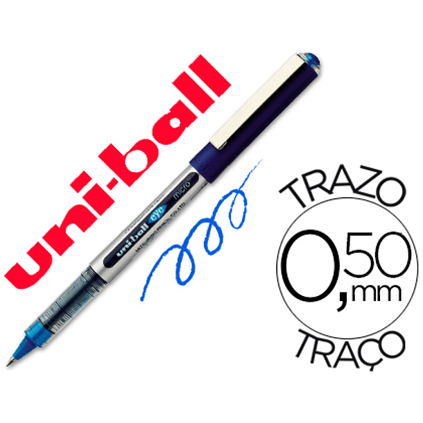 Marcador uni-ball roller ub-150 micro eye azul 0,5 mm 1