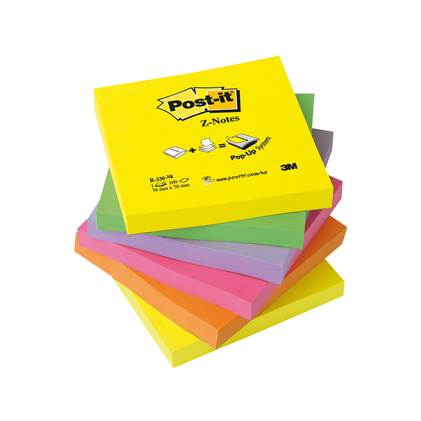 Bloco de notas adesivas post-it sortido. 76 x 76 mm 2