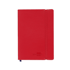 Livro apontamentos liderpapel quadriculado din a5 vermelho