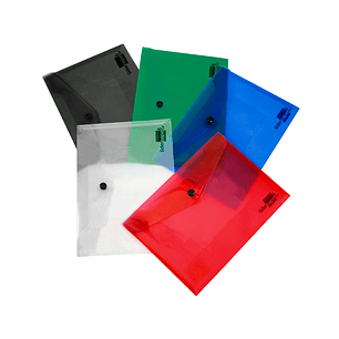 Bolsa porta documentos liderpapel com mola din a5 verde