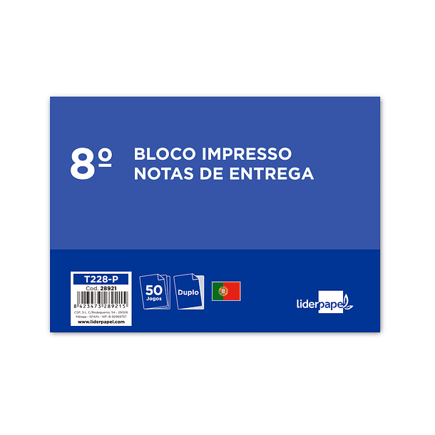 Bloco de entregas duplicado 105x155 mm 2