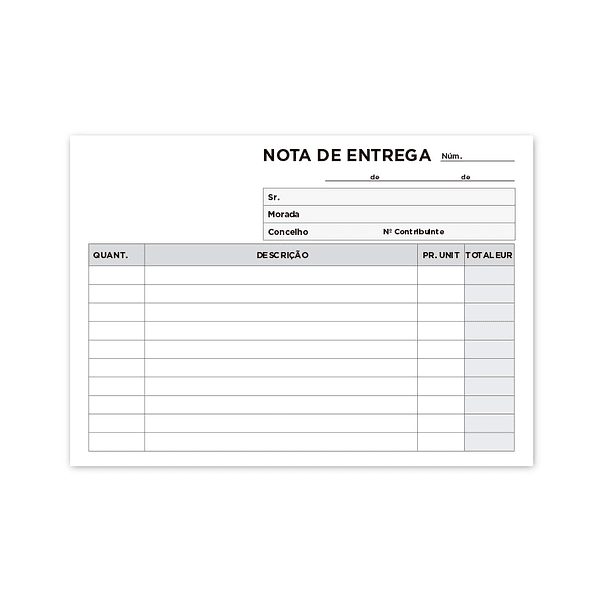 Bloco de entregas duplicado 105x155 mm 3