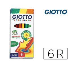 Marcador turbo color giotto 6 unidades