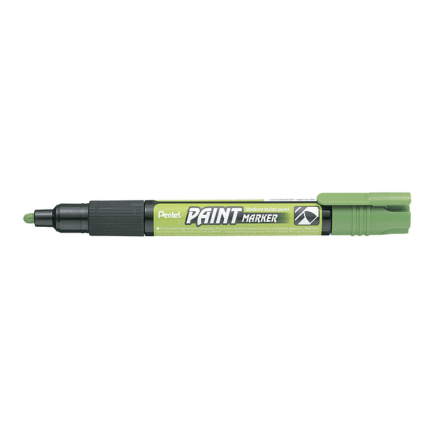 Marcador pentel mmp20 paint vidro e plastico verde lima 2