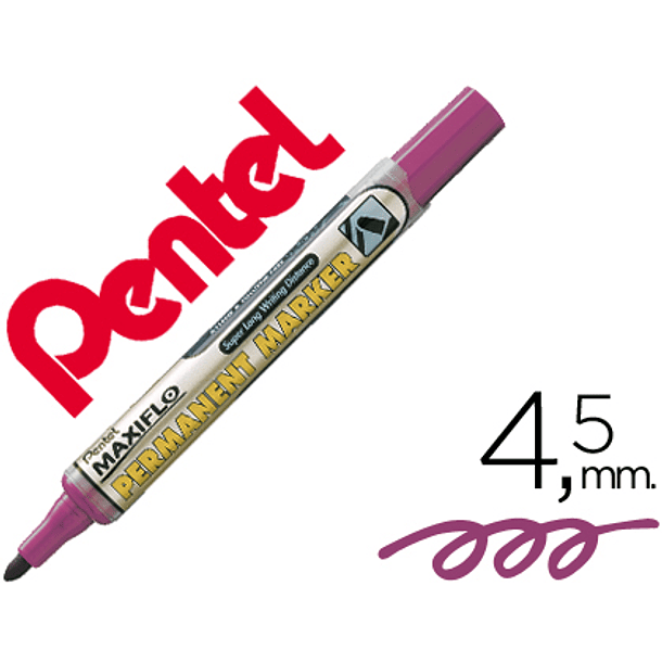 Marcador pentel nlf50 permanente maxiflo 4,5 mm violeta 1