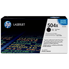 Toner hp laserjet cor cp3525 preto 10.500 pag