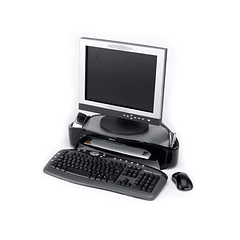 Suporte fellowes para monitor com tabuleiro para documentacao suporta ate 18 kg - 480 x 330 x 105 mm