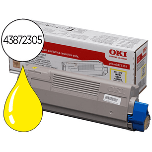 Toner oki c5650/5750 amarelo 2000 pag type c11