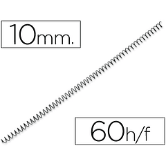 Espiral metalico yosan preto passo 54 4:1 10mm calibre 1,00mm