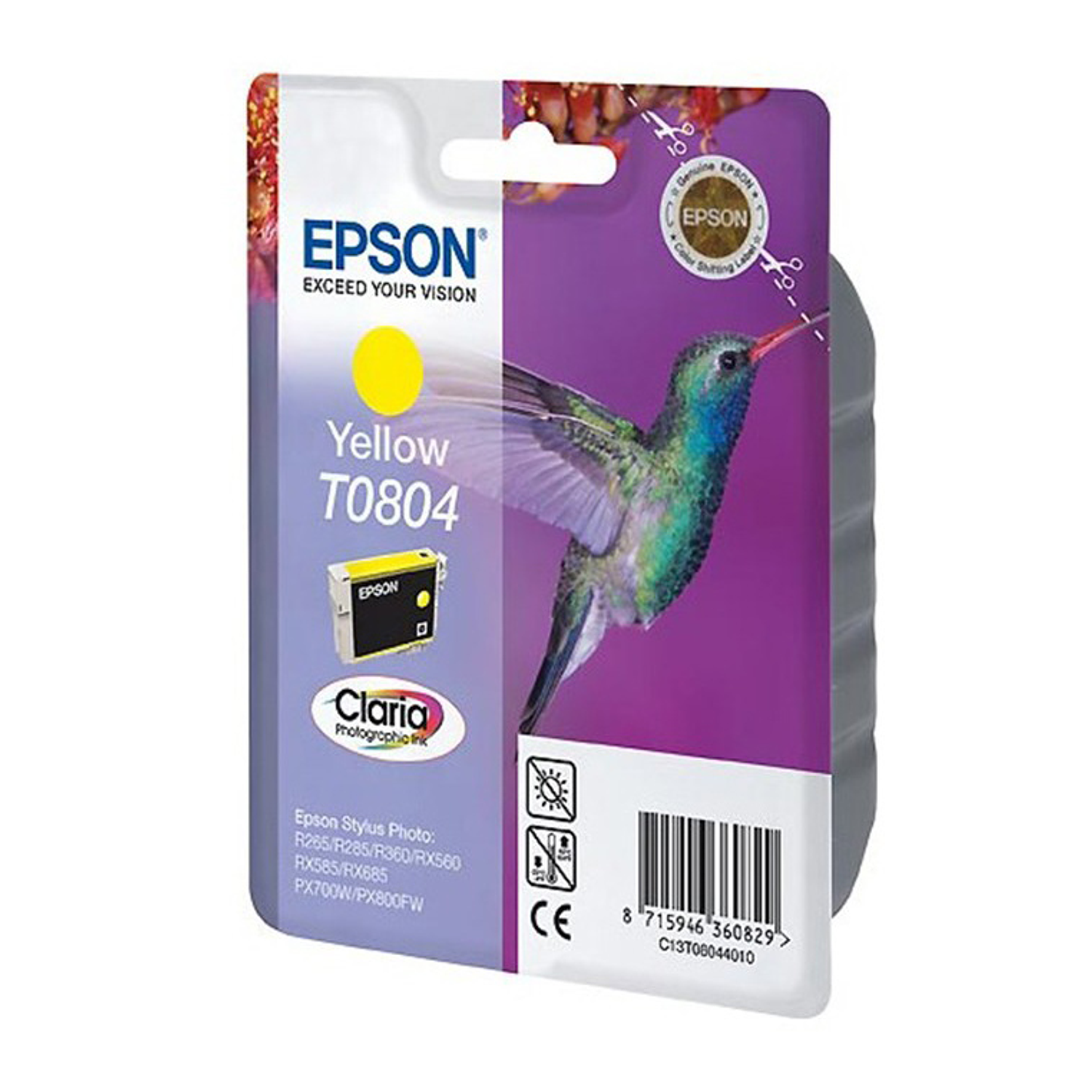 Tinteiro epson t080440 amarelo 1