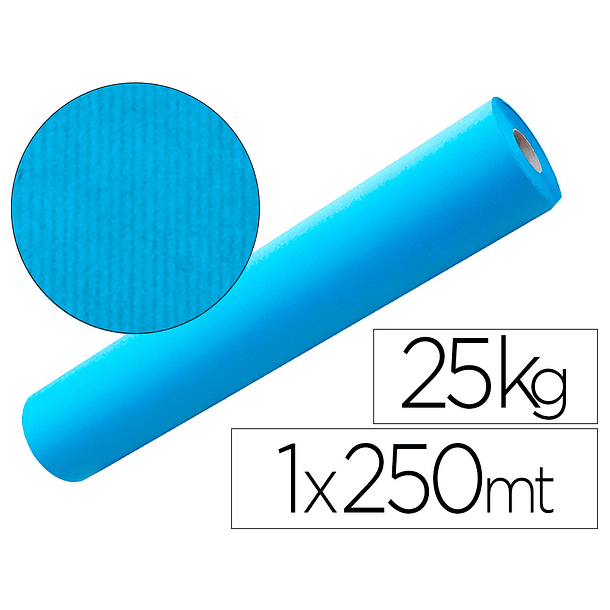 Papel kraft azul 1,00x250 mt 25 kg 1