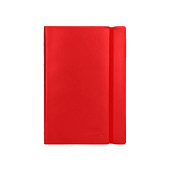 Livro apontamentos liderpapel pautado din a5 vermelho