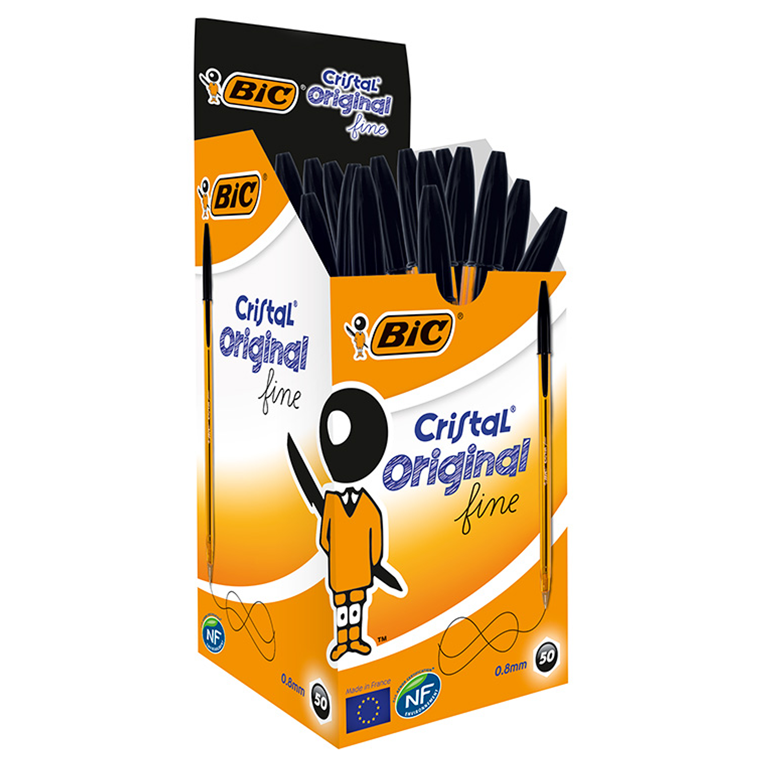 Esferografica bic cristal ponta fina preto 5