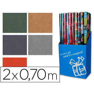 Papel fantasialiderpapel cores lisas kraft rolo de 2x0,70 mt papel de 63 gr