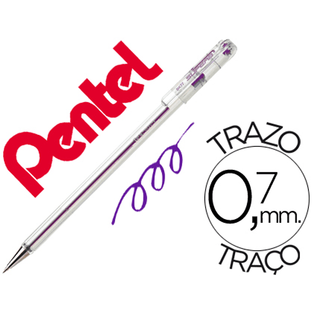 Esferografica pentel bk77 violeta 1