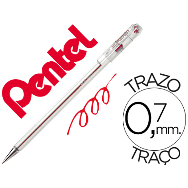 Esferografica pentel bk77 vermelho 1