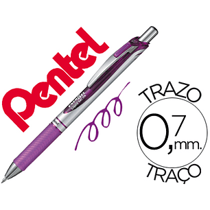 Roller pentel bl77 0,7 mm energel rectractil violeta