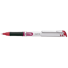 Roller pentel bl17 energel ponta metal vermelho