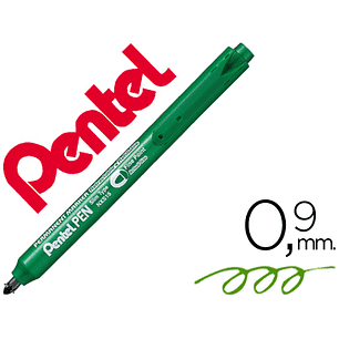 Marcador pentel nxs15 permanente retratil 4,5 mm verde