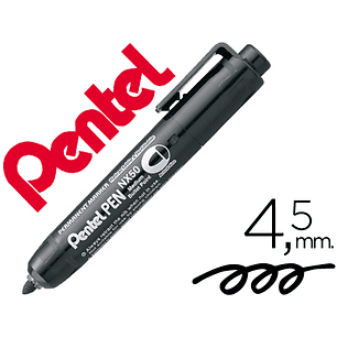 Marcador pentel nx50 permanente ponta redeonda retractil 4,5