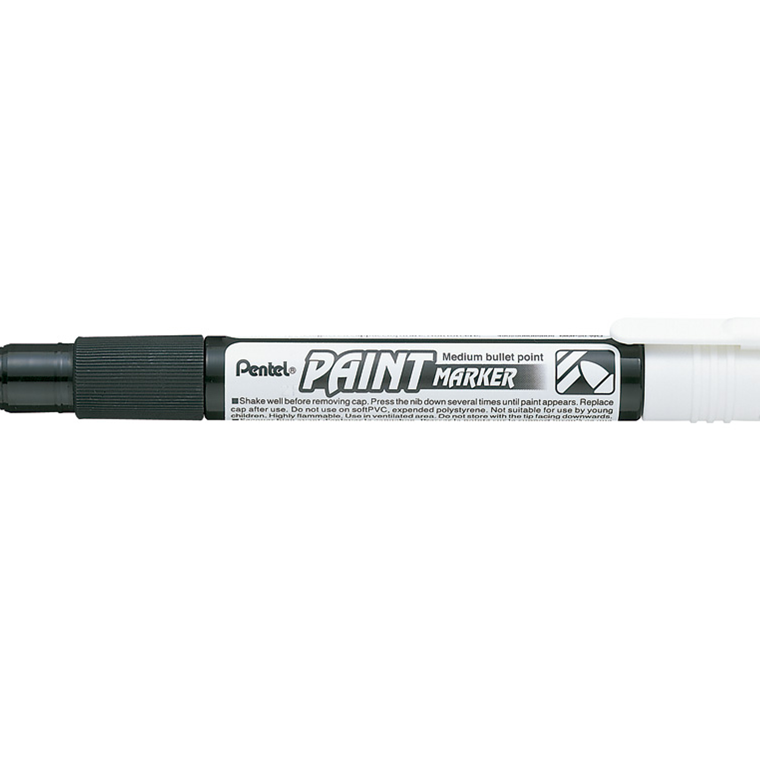 Marcador pentel mmp20 paint vidro e plastico branco 2