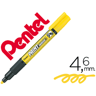 Marcador pentel mmp20 paint vidro e plastico amarelo