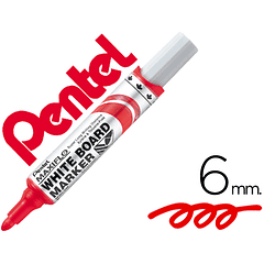 Marcador pentel mwl5m quadro br maxiflo vermelho