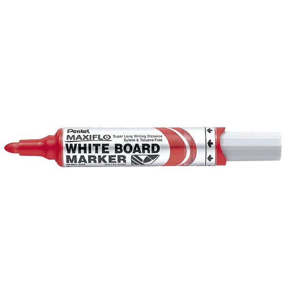 Marcador pentel mwl5m quadro br maxiflo vermelho 2