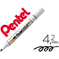 Marcador pentel mw85 quadros brancos 4,2 mm preto